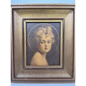 Antique Picture Frame‎ LIGHT OF THE WORLD Print Charles Bosseron Chambers